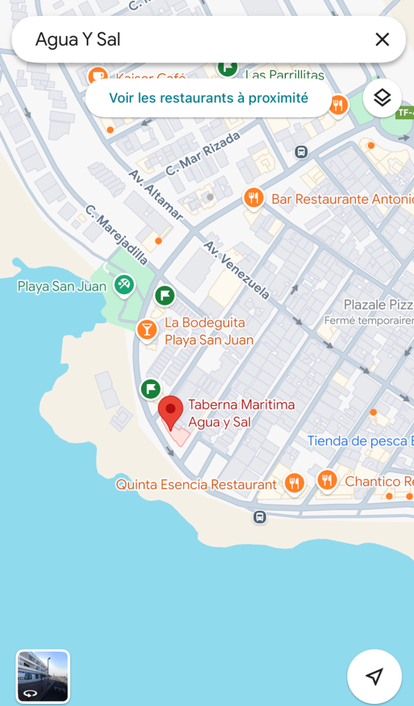 Playa san Juan - Sea food